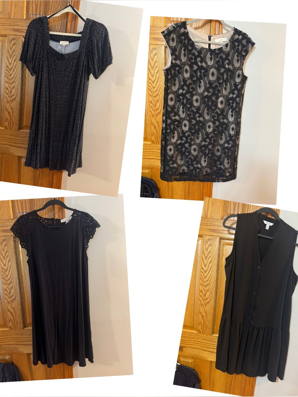 Loft dresses medium black navy